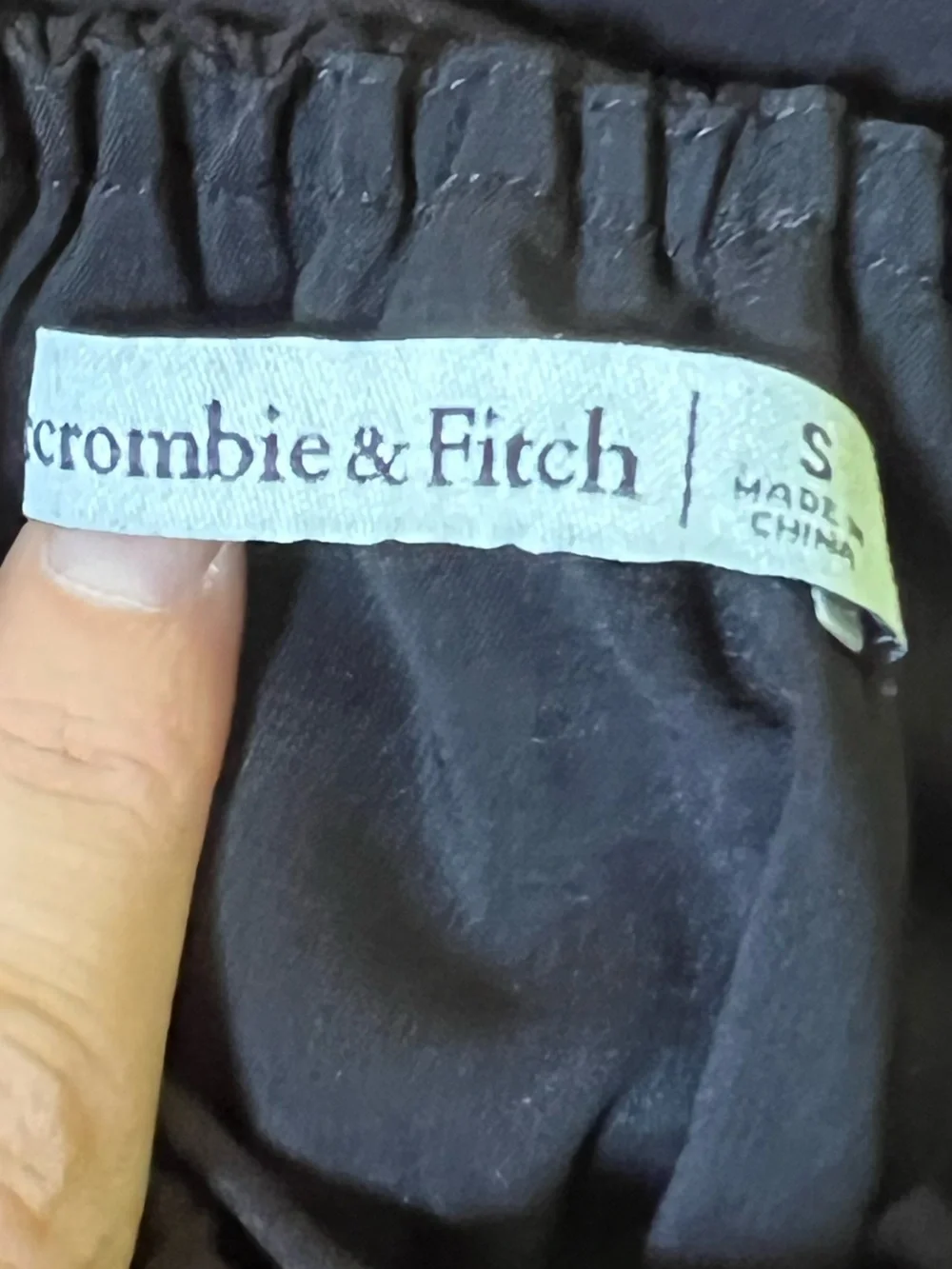 NWOT Abercrombie Black Smocked Maxi Dress